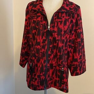 Chico’s red & Black jacket
